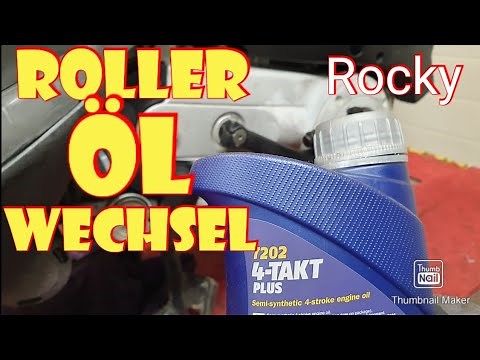 Scooter oil change / Scooter oil refill on 4-stroke / Drain and refill oil / Oil filter