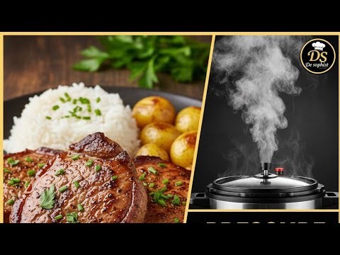 Learn How to pressure cook steak| slow Cooker pork steak recipe
