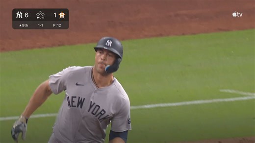 Giancarlo Stanton hammers his first HR of the year as the New York Yankees open it up in Houston. | MLB