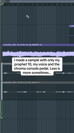 Make a sample with only a few layers today #makingsamples #producer #fyp #samples