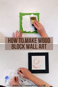 How to Make Wood Block Wall Art