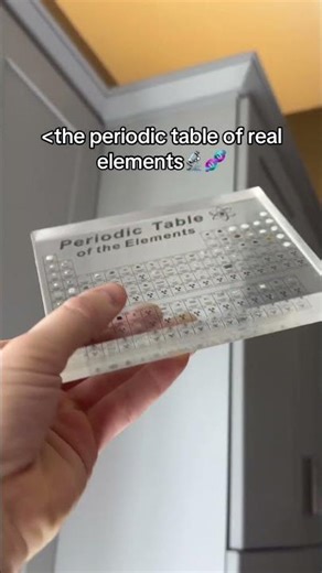 The Periodic Table Of Real Elements #periodictable #science #chemistry