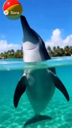 2.8K views · 141 reactions | So cute dolphin  #dolphins #viralreelschallenge #beach | I love dolphin | Facebook