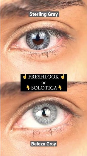 Freshlook vs Solotica Color Contact Lenses