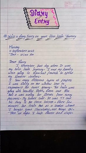 Diary entry kaise likhte hain l diary entry ka format l diary entry class 9,10,11,12 l #shorts #like