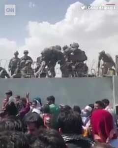 1.9M views · 39K reactions | Video shows a toddler being handed over the Kabul airport wall to US troops. CNN's Clarissa ward describes the chaos and desperation as Afghans head to the airport in Kabul trying to escape. https://cnn.it/3kctsC8 | CNN | Facebook