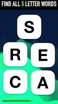 Scrambled Word Game Blitz #2 - Find all 4-6 Letter Words (4 Questions)