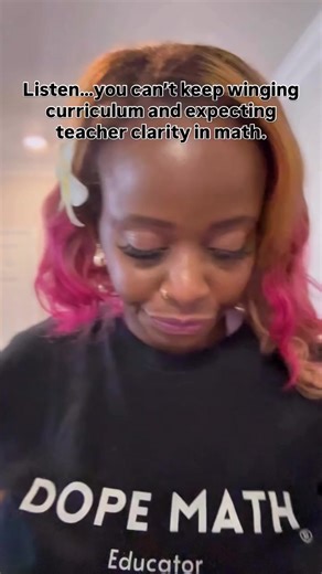 You can’t keep winging curriculum and expecting clarity to magically appear. That’s why I built the DOPE MATH®️ Curriculum Writing Intensive — the actual blueprint I use with districts to fix pacing, write stronger units, and build curriculum that works. If you’re ready to stop guessing and start leading… comment INTENSIVE and I’ll send you the details. #DOPEMATH #dopematheducator #MathEducation #CurriculumWriting #MathCoaches