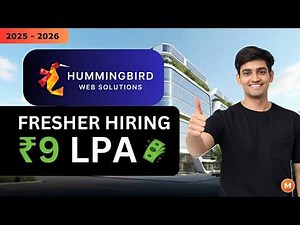 HummingBird is Hiring Freshers🔥| Software Developer jobs | 2025 - 2026