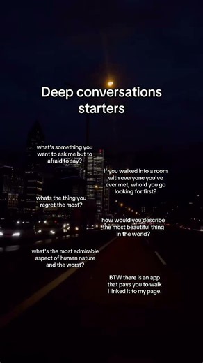 Deep conversations starters