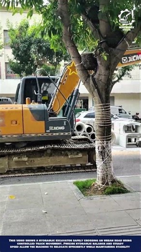 Excavator Crawling Machine Innovation for Protecting roads and relocating equipment