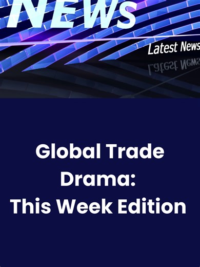 This week in global trade: 🔹 U.S. signals possible tariff use in strategic discussions 🔹 EU–Mercosur trade agreement developments 🔹 Canada and China advance a new economic deal 🔹 Supreme Court decision on tariff authority still pending A quick breakdown of how trade policy, strategy, and legal frameworks are shaping global commerce. #GlobalTrade #TradePolicy #InternationalTrade #Tariffs #WorldEconomy #GlobalMarkets #BusinessNews