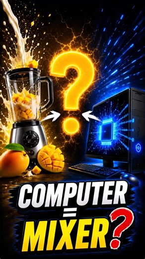 Computer को 15 सेकंड में समझो 🤯 | Input Processing Output Explained #shorts
