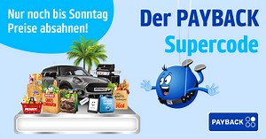 Nicht verpassen! 😱 Nutze jetzt die letzte Chance auf deinen Super-Gewinn in der App. 🏆 Noch schnell Supercode eingeben und gewinnen! 💙🥳 ➡ tiny.cc/payback-supercode | PAYBACK Deutschland