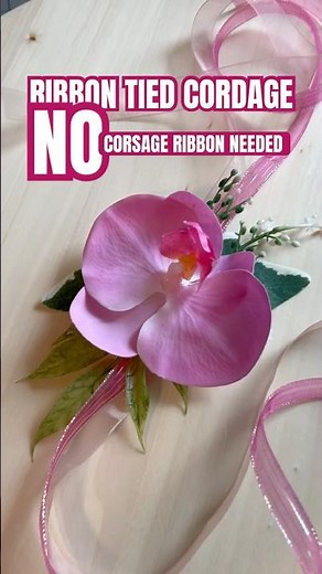 Easy Ribbon Tied Corsage | Prom Wedding
