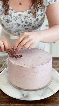 High Altitude Lemon Blueberry Layer Cake