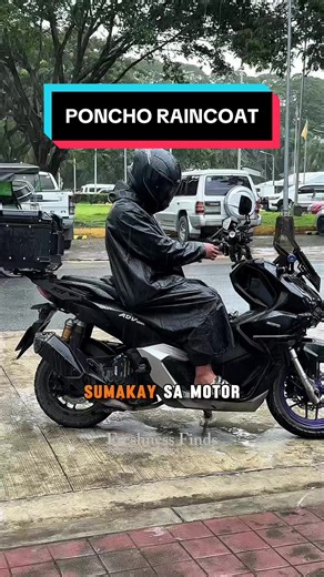 Waterproof Poncho Raincoat for Motorcycle Riders