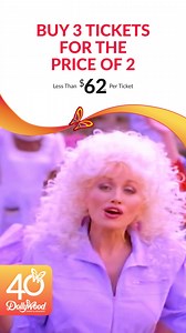 Bring your friends and save MORE! For a limited time, buy three tickets for the price of two - less than $62 tax each! | Dollywood