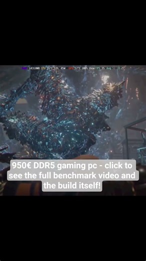 €950 DDR5 gaming pc - click to see the full benchmark video and the build itself!