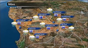 [WEERSAKE] Môre se weer op SABC2, wat verskaf word deur die Suid-Afrikaanse Weerdiens | SABC Nuus