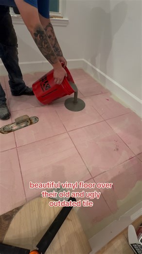 Tristan bulzacchelli on Instagram: "How to install vinyl flooring over the top of tile #vinylflooring #flooring #flooringideas #flooringdesign #flooringinstallation #luxuryvinylplank #diyflooring #homedecor #flooringcontractor #flooringtips #flooringexpert #homeimprovement #flooringtrends #flooringproject #remodeling #vinylplank #flooringadvice #interiordesign #homeupdate #renovation #laminateflooring #vinylflooringideas #flooringsolutions #customflooring #flooringrenovation #flooringlife #diyho
