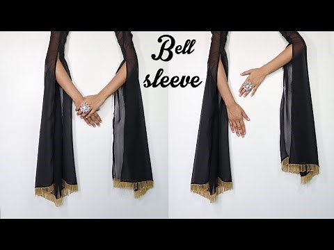 Long sleeve Cutting and stitching/ designer well sleeve| front open long sleeve tutorial