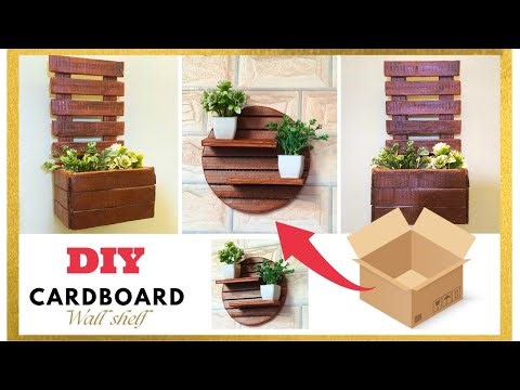 DIY cardboard wall hanging👌🏻💗 | Wall shelf craft ideas✨ | Easy Wall Decor Ideas | Best Out of Waste