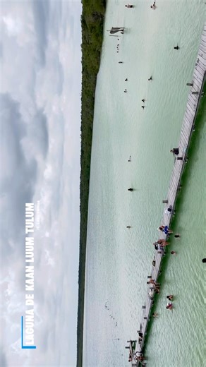 😍Laguna de Kaan Luum Tulum Hidden Lagoon with Unreal Blue Water #shorts #pov