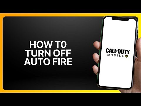 How To Turn Off Auto Fire In Call Of Duty Mobile 2025! Tutorial