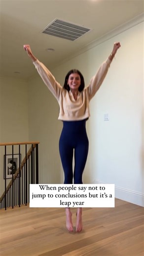 Today’s workout: jumping to conclusions 🤪💪🏼 Jk we shouldn’t do this even on leap year…