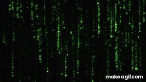 Matrix screensaver | Rain code - Longest 4K video on Youtube on Make a GIF