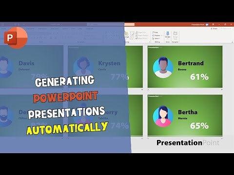 Generating PowerPoint presentations automatically