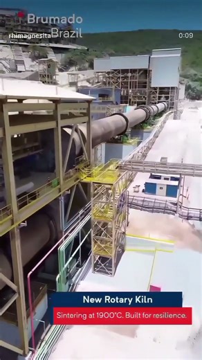 The equipment in operation at the magnesite calcination production line in Brazil #rotarykiln