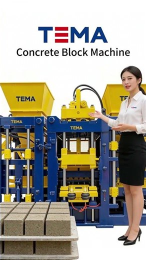 TM9000 concrete block making machine - TEMA automatic brick machine