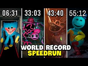 Poppy Playtime: Chapter 1,2,3,4-World Record Speedrun(Glitchless)