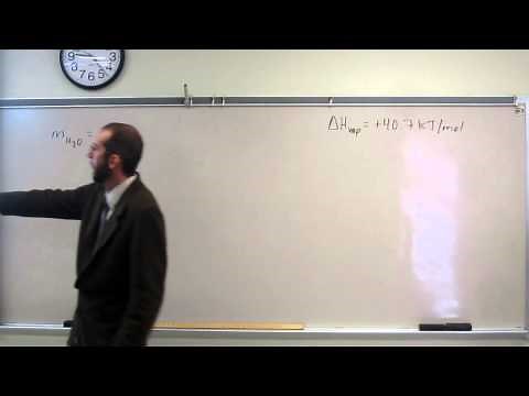 Calculate the Enthalpy of Vaporization (∆Hvap) 001