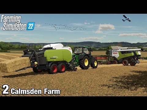 STARTED BALING WITH THE BIG BALER - Farming Simulator 22 FS22 Calmsden Farm Ep 2