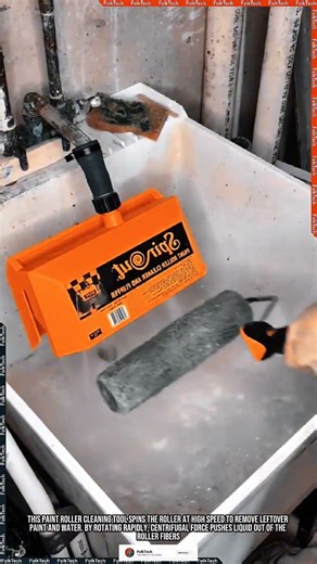 How Does This Spinner Clean Paint Rollers So Fast?