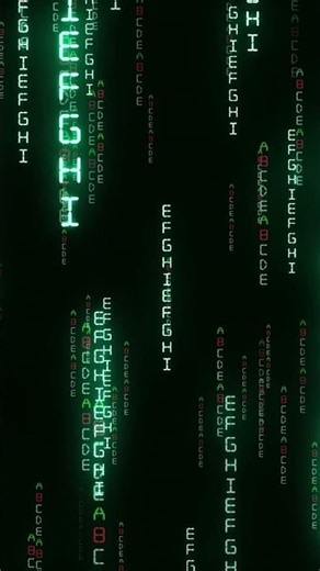 Matrix Binary Code Rain - Green Digital Background Loop