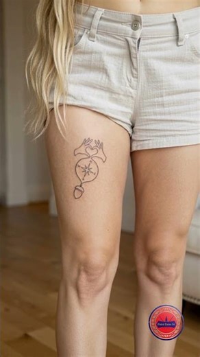 Clean Line Art Tattoo by Global Tattoo Art ✨ #ink