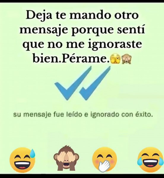 La experiencia de ser ignorado en mensajes