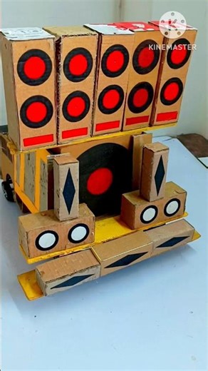 Mini Dj Setup | how to make mini dj setup with cardboard Making Dj truck | dj gadi, dj wala video