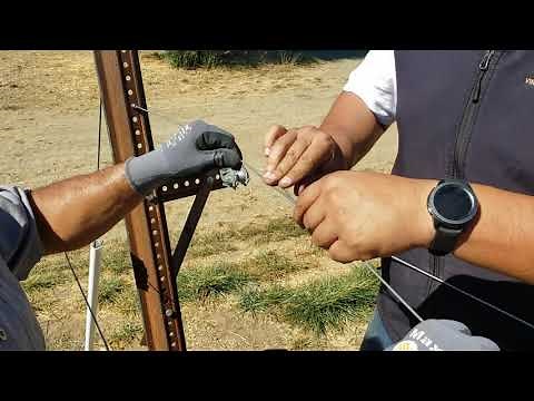 How to install a Gripple wire joiner in the vineyard.