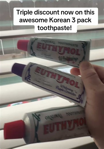 Triple Discount on Korean Toothpaste Packs