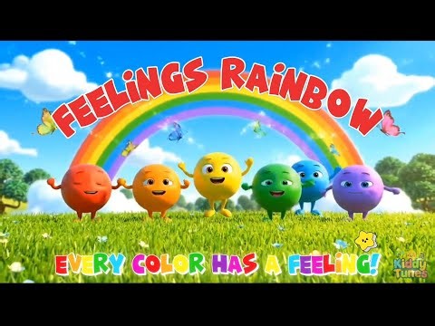 🌈 Feelings Rainbow Rhyme | Learning Emotions with Colors | Kids Poem