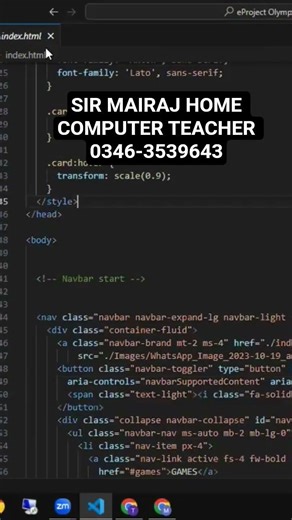 SIR MAIRAJ HOME COMPUTER TEACHER 0346-3539643