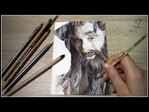 Nori (Jed Brophy) - The Hobbit | Speed Art Watercolor Painting