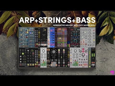 VCV Rack Generative Patch – Arp, Strings & Bass with SOU (VCV RACK + CARDINAL)