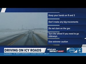 How to drive on icy roads