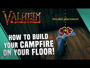 Essential Trick for Building a Campfire on a Wood Floor // Valheim Tutorial #2
